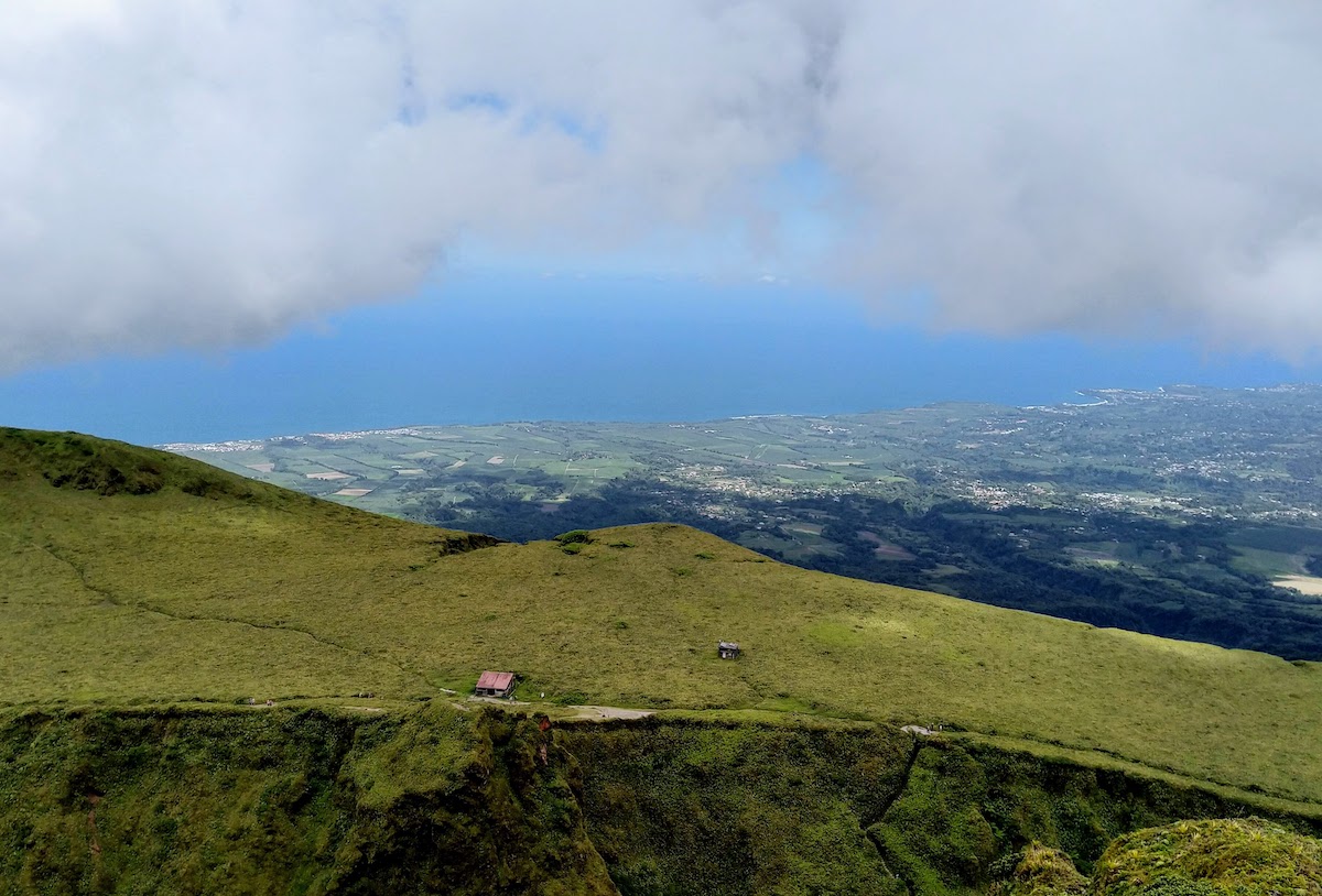 View from the top of Mount Pelee