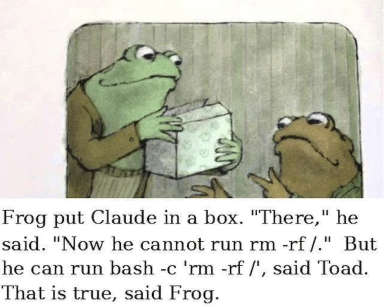 Just run claude in a sandbox